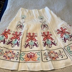Colorful Embroidered Skirt